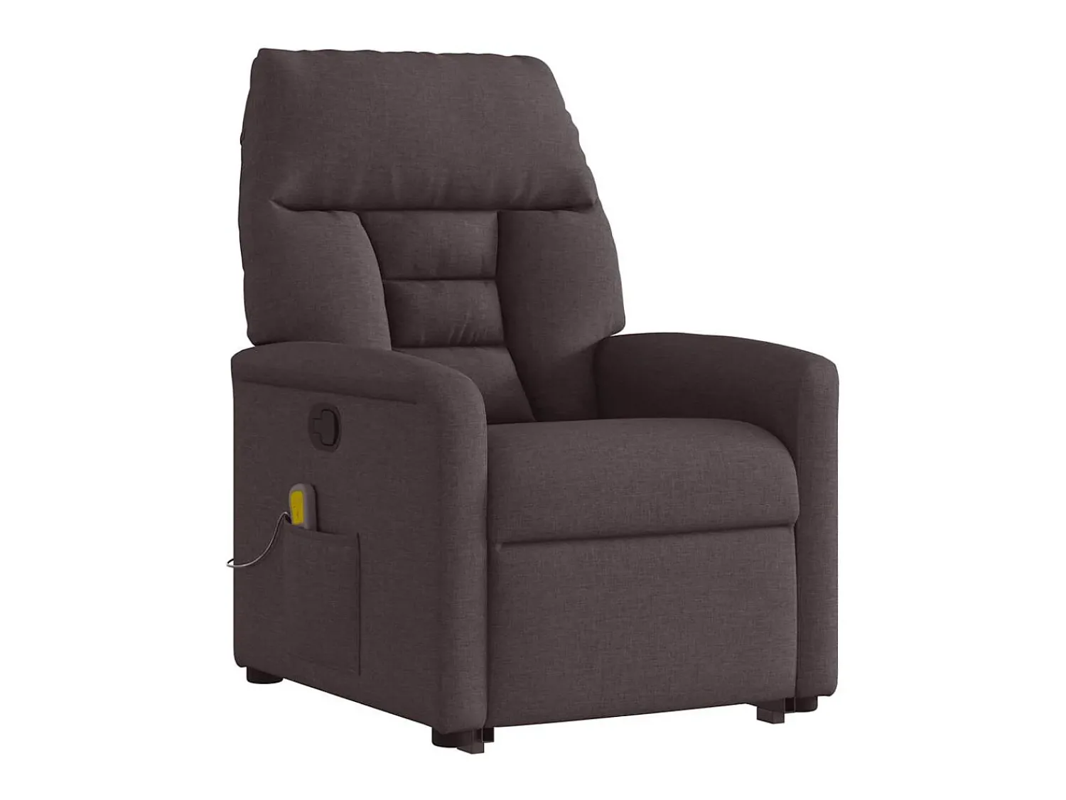Discount Poltrona massagens reclinável elevatória tecido -escuro SHL449556 Castanho