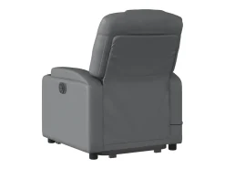 Discount Poltrona massagens reclinável elevatória couro artif. SHL374044 Cinzento