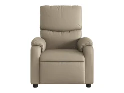 Poltrona* Poltrona massagens reclinável elétrica couro artif. cappuccino SHL488052 Castanho