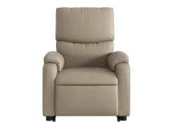 Poltrona* Poltrona massagens reclinável elevatória couro art. cappuccino SHL359476 Castanho