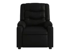 Poltrona massagens reclinável elétrica couro artificial SHL129342 Preto
