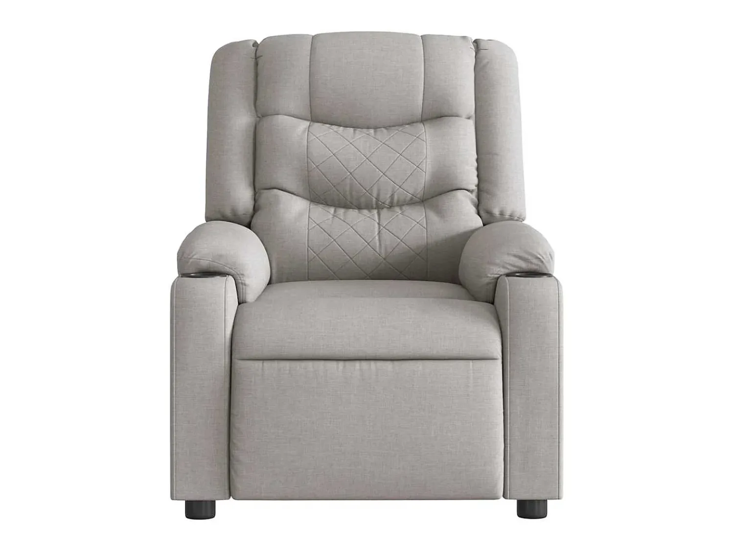 Poltrona massagens reclinável elétrica tecido -nublado SHL435645^ Poltrona