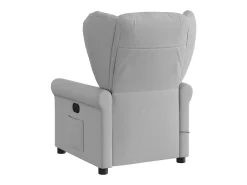 New Poltrona massagens reclinável elétrica tecido -nublado SHL864595 Cinzento