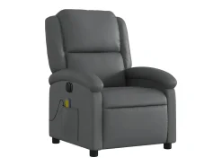 Poltrona* Poltrona massagens reclinável elétrica couro artif. SHL361313 Cinzento