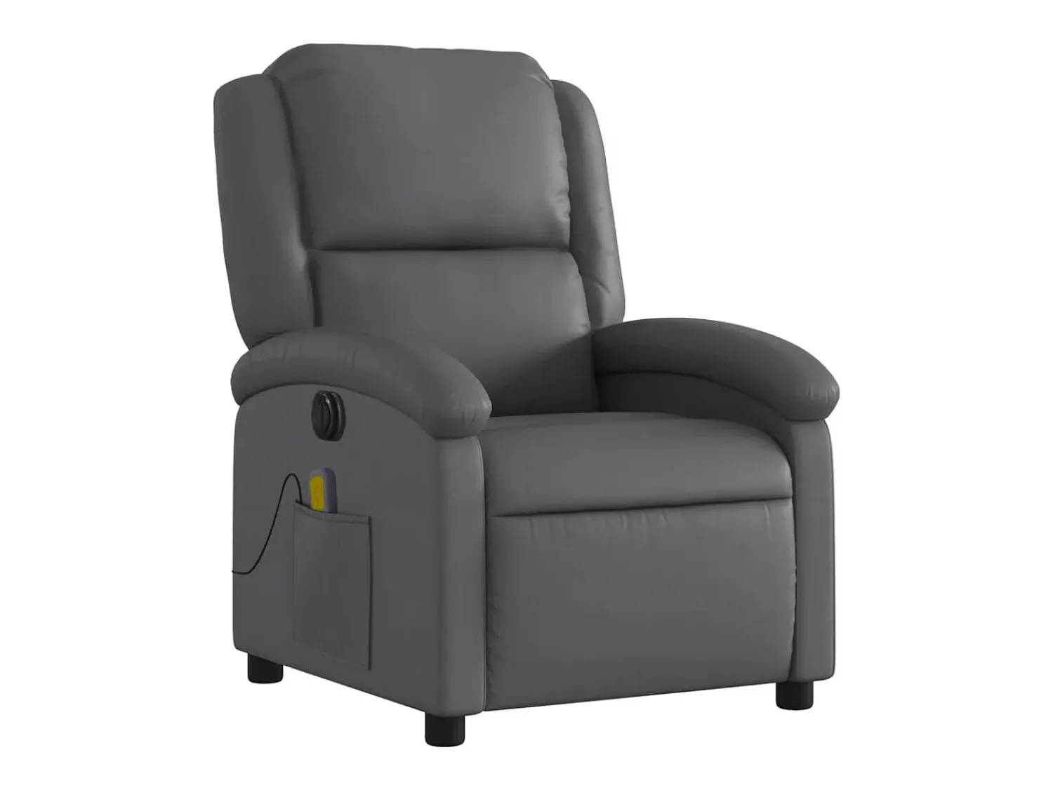 Poltrona* Poltrona massagens reclinável elétrica couro artif. SHL361313 Cinzento