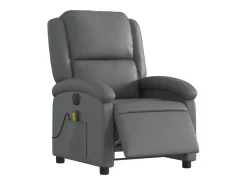 Poltrona* Poltrona massagens reclinável elétrica couro artif. SHL361313 Cinzento