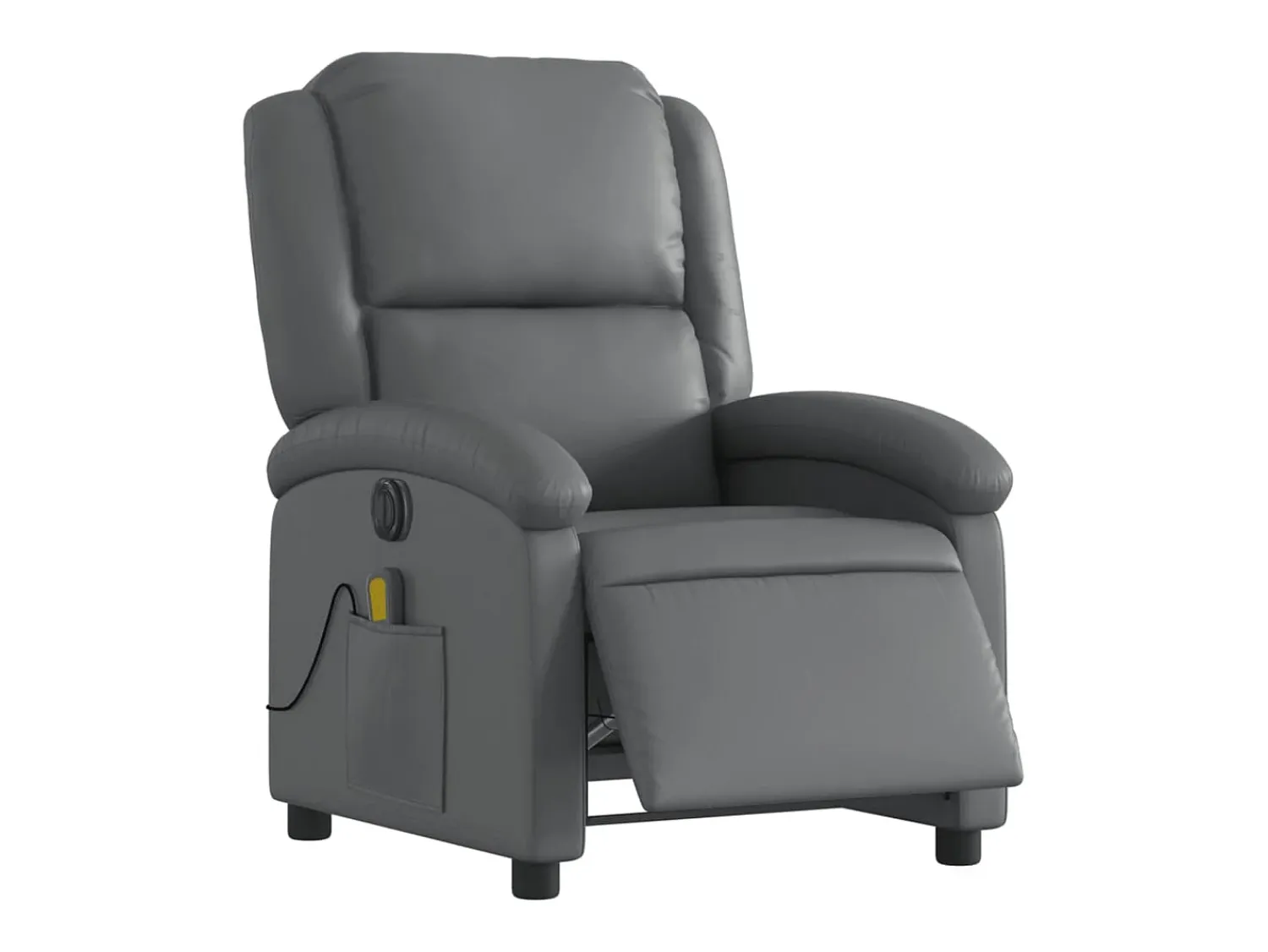 Poltrona* Poltrona massagens reclinável elétrica couro artif. SHL361313 Cinzento