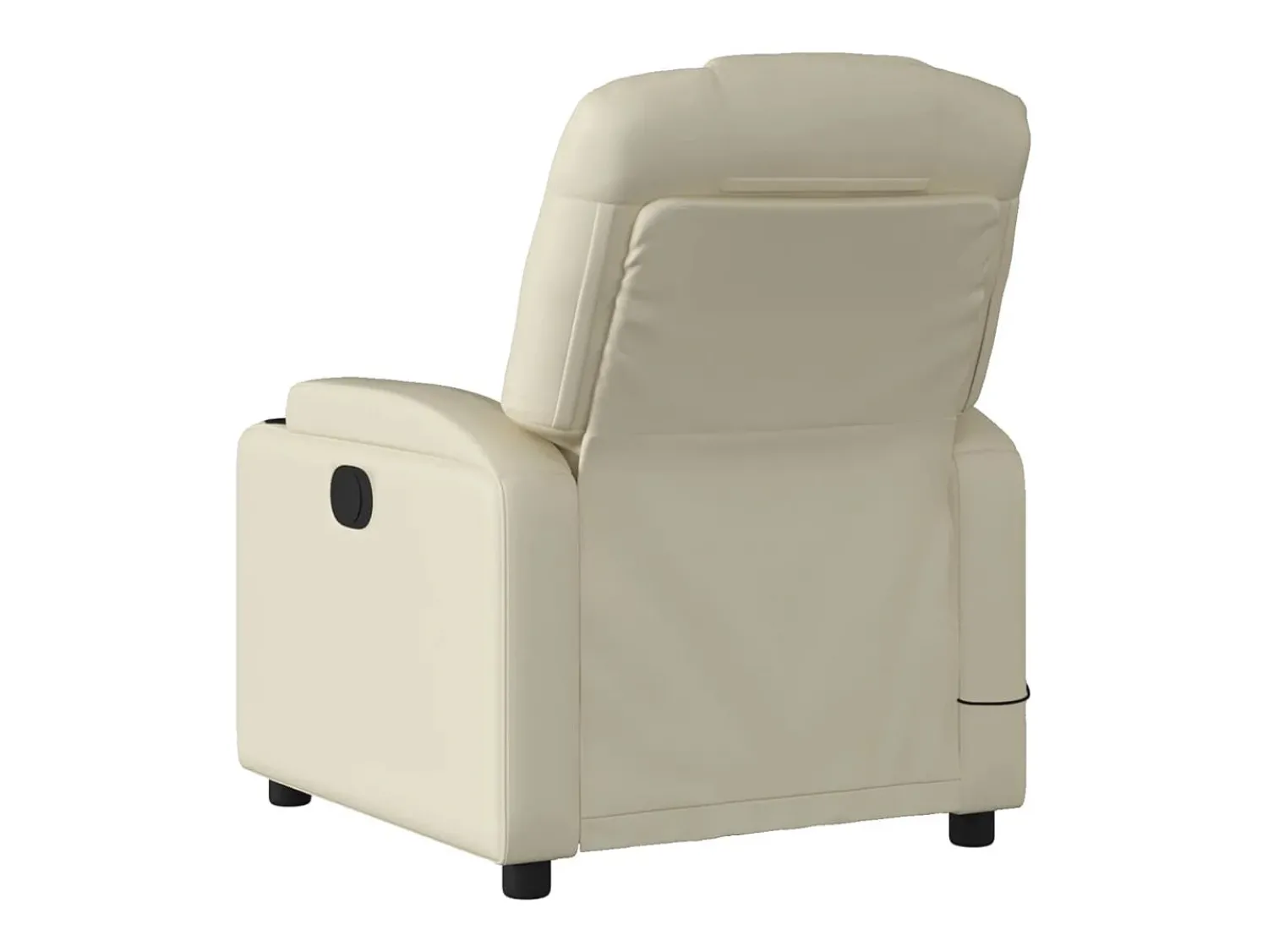 Poltrona* Poltrona massagens reclinável elétrica couro artificial SHL343780 Creme