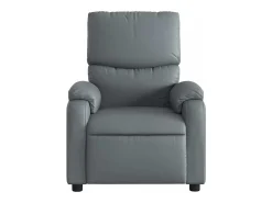 Poltrona massagens reclinável elétrica couro artif. SHL855239 Cinzento