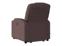 Online vidaxl Poltrona massagens reclinável elevatória tecido -escuro Castanho