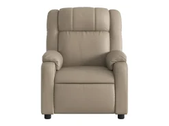 Sale Poltrona massagens reclinável elétrica couro artif. cappuccino SHL900921 Castanho