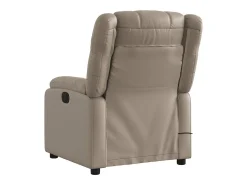 Sale Poltrona massagens reclinável elétrica couro artif. cappuccino SHL900921 Castanho