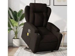 Poltrona* Poltrona massagens reclinável elevatória tecido -escuro SHL672221 Castanho