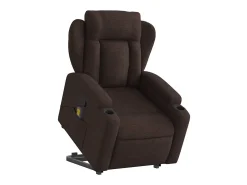 Poltrona* Poltrona massagens reclinável elevatória tecido -escuro SHL672221 Castanho