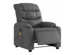 Poltrona massagens reclinável elétrica couro artif. SHL917816^ Poltrona