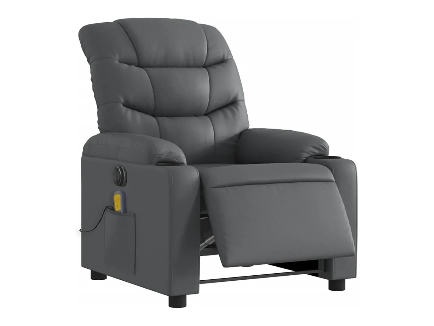 Poltrona massagens reclinável elétrica couro artif. SHL917816^ Poltrona
