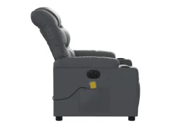 Poltrona massagens reclinável elétrica couro artif. SHL917816^ Poltrona