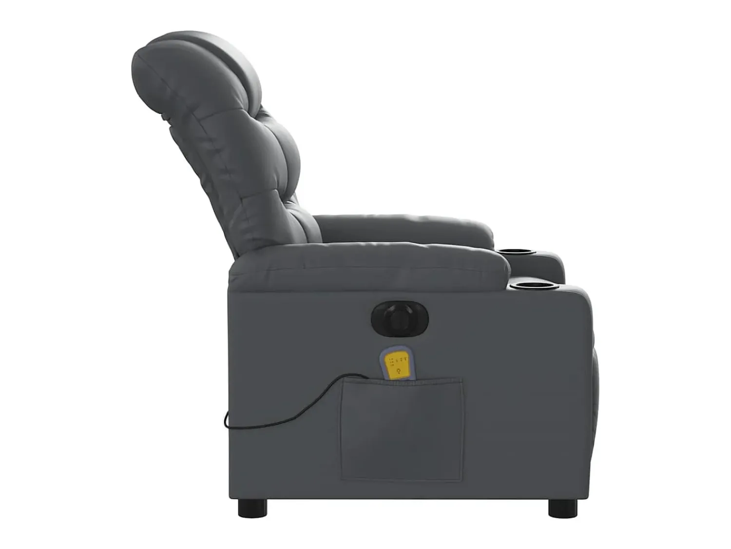 Poltrona massagens reclinável elétrica couro artif. SHL917816^ Poltrona