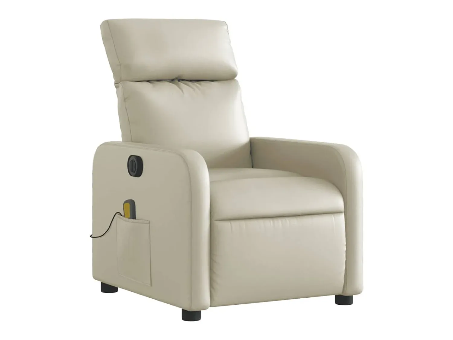 Poltrona massagens reclinável elétrica couro artificial SHL778644^ Poltrona