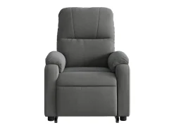 Poltrona massagens reclin. elevatória microfibra cinza-escuro SHL254807^ Poltrona