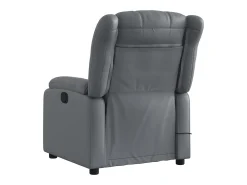 Sale Poltrona massagens reclinável elétrica couro artif. SHL641516 Cinzento