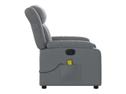Sale Poltrona massagens reclinável elétrica couro artif. SHL641516 Cinzento