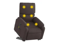 Poltrona* Poltrona massagens reclinável elevatória tecido -escuro SHL247891 Castanho