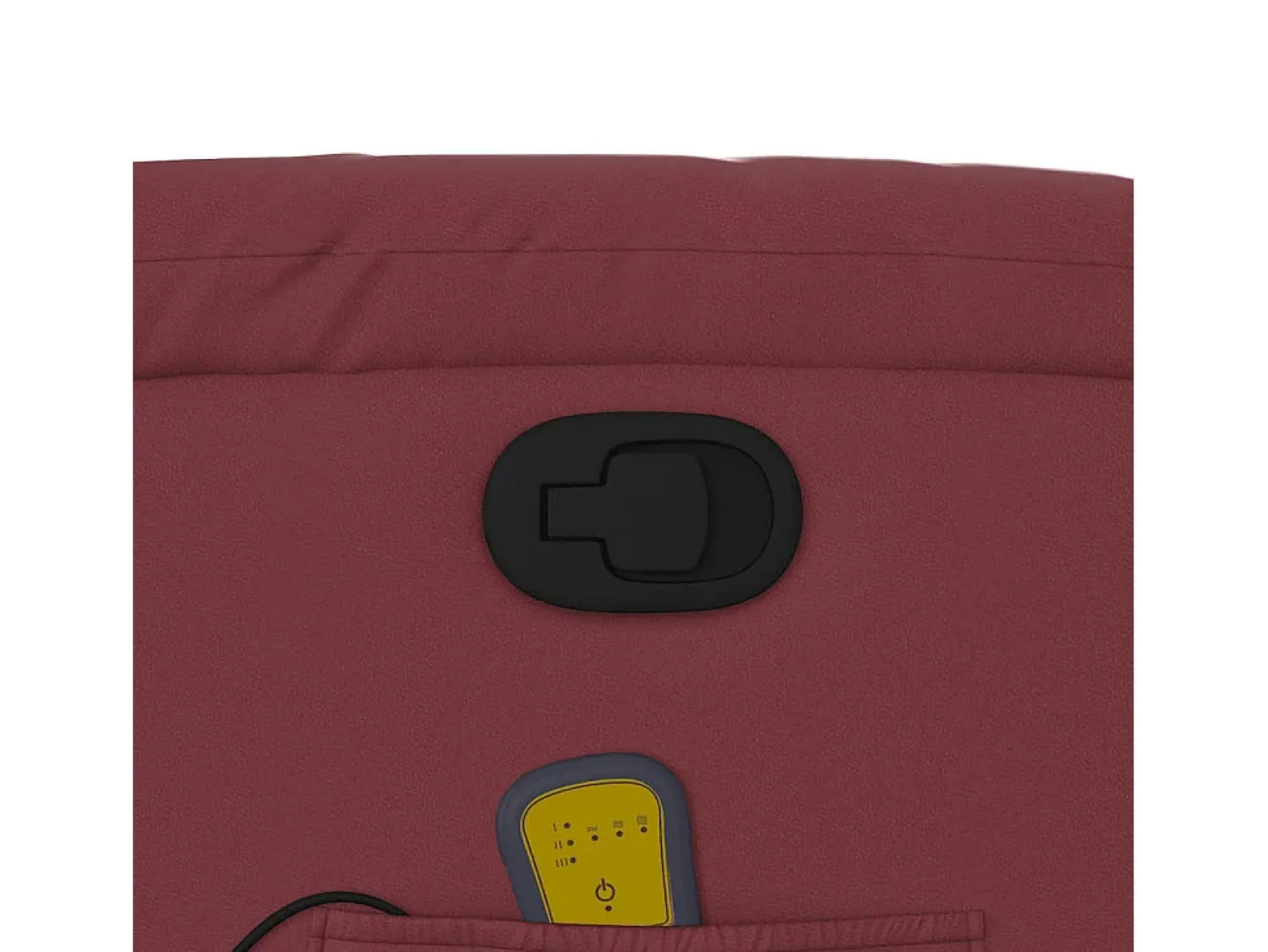 Poltrona| Poltrona massagens reclinável couro artificial tinto SHL317074 Vermelho