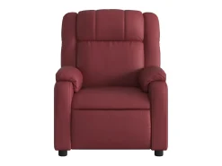 Poltrona| Poltrona massagens reclinável couro artificial tinto SHL317074 Vermelho