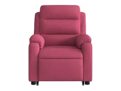 Best Poltrona massagens reclinável elevatória veludo tinto SHL837174 Vermelho