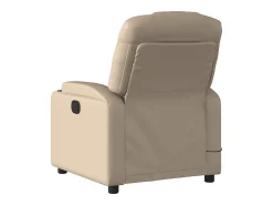 Poltrona* Poltrona massagens reclinável elétrica couro artif. cappuccino SHL322318 Castanho