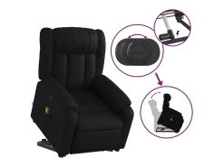 Poltrona massagens reclinável elevatória couro artificial SHL441057^ Poltrona