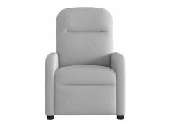 vidaxl Poltrona massagens reclinável elétrica tecido -nublado^ Poltrona