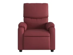 Poltrona| Poltrona massagens reclin. elétrica couro artif. -tinto SHL473794 Vermelho