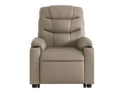 Poltrona* Poltrona massagens reclinável elevatória couro art. cappuccino SHL49449 Castanho