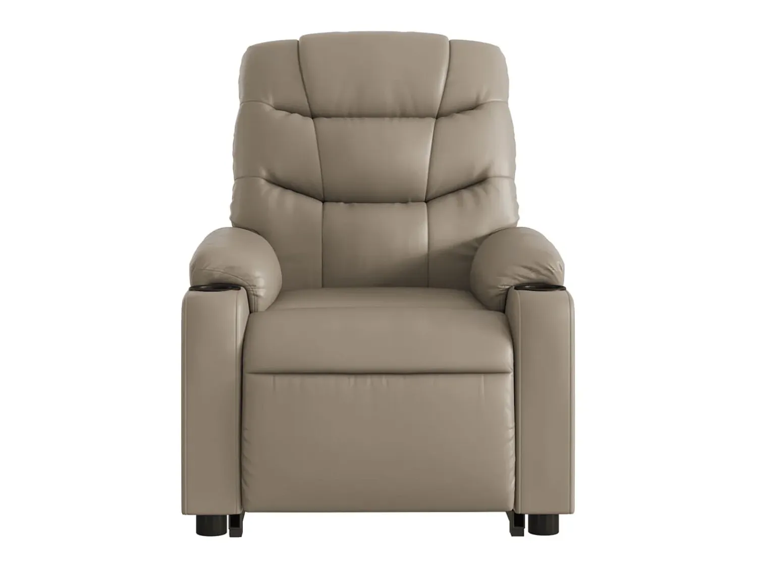 Poltrona* Poltrona massagens reclinável elevatória couro art. cappuccino SHL49449 Castanho