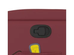 Poltrona|vidaxl Poltrona massagens reclinável couro artificial tinto Vermelho