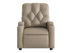 Best Poltrona massagens reclinável elétrica couro artif. cappuccino SHL316154 Castanho