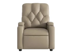 Best Poltrona massagens reclinável elétrica couro artif. cappuccino SHL316154 Castanho