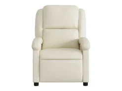 Poltrona| Poltrona massagens reclinável elétrica couro artificial SHL919891 Creme