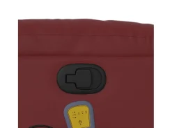 Poltrona massagens reclinável couro artificial tinto SHL909043^ Poltrona