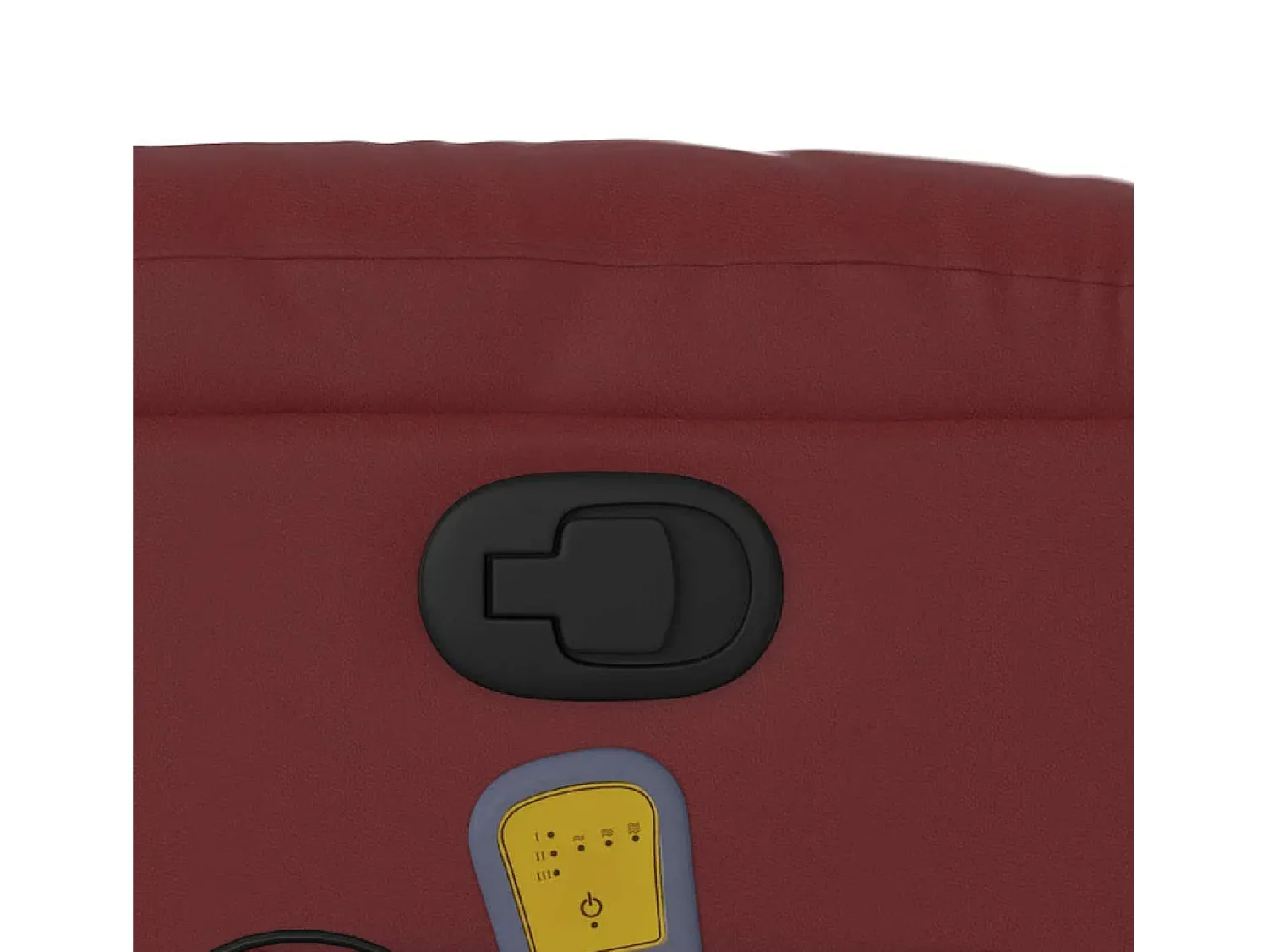 Poltrona massagens reclinável couro artificial tinto SHL909043^ Poltrona