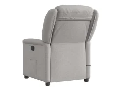 Poltrona massagens reclinável elétrica tecido -nublado SHL915829^ Poltrona