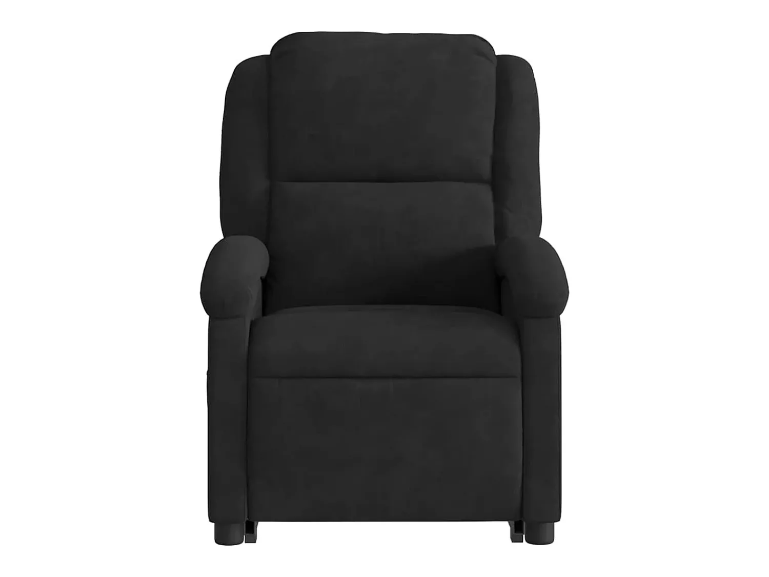 Online Poltrona massagens reclinável elevatória elétrica veludo SHL40003 Preto