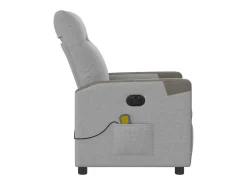 Poltrona| Poltrona massagens reclinável elétrica tecido -nublado SHL309353 Cinzento