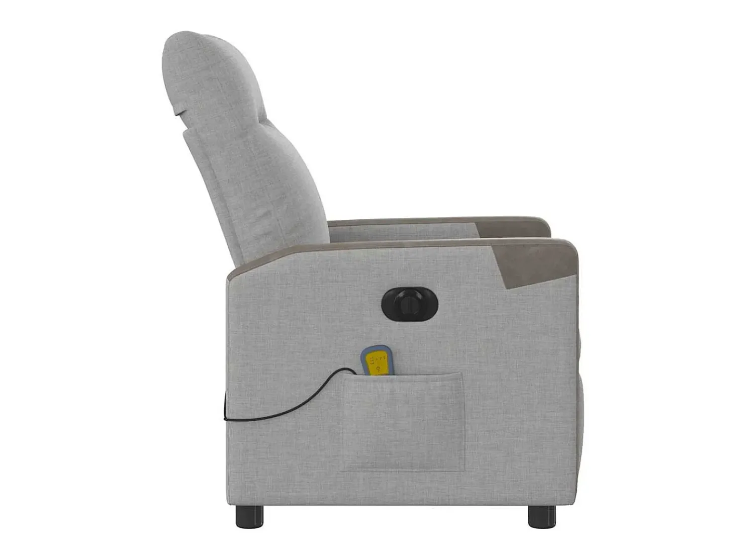Poltrona| Poltrona massagens reclinável elétrica tecido -nublado SHL309353 Cinzento