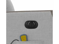 Poltrona| Poltrona massagens reclinável elétrica tecido -nublado SHL309353 Cinzento