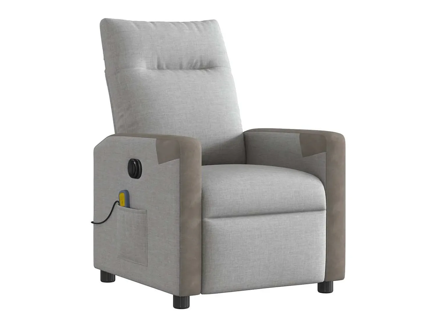 Poltrona| Poltrona massagens reclinável elétrica tecido -nublado SHL309353 Cinzento