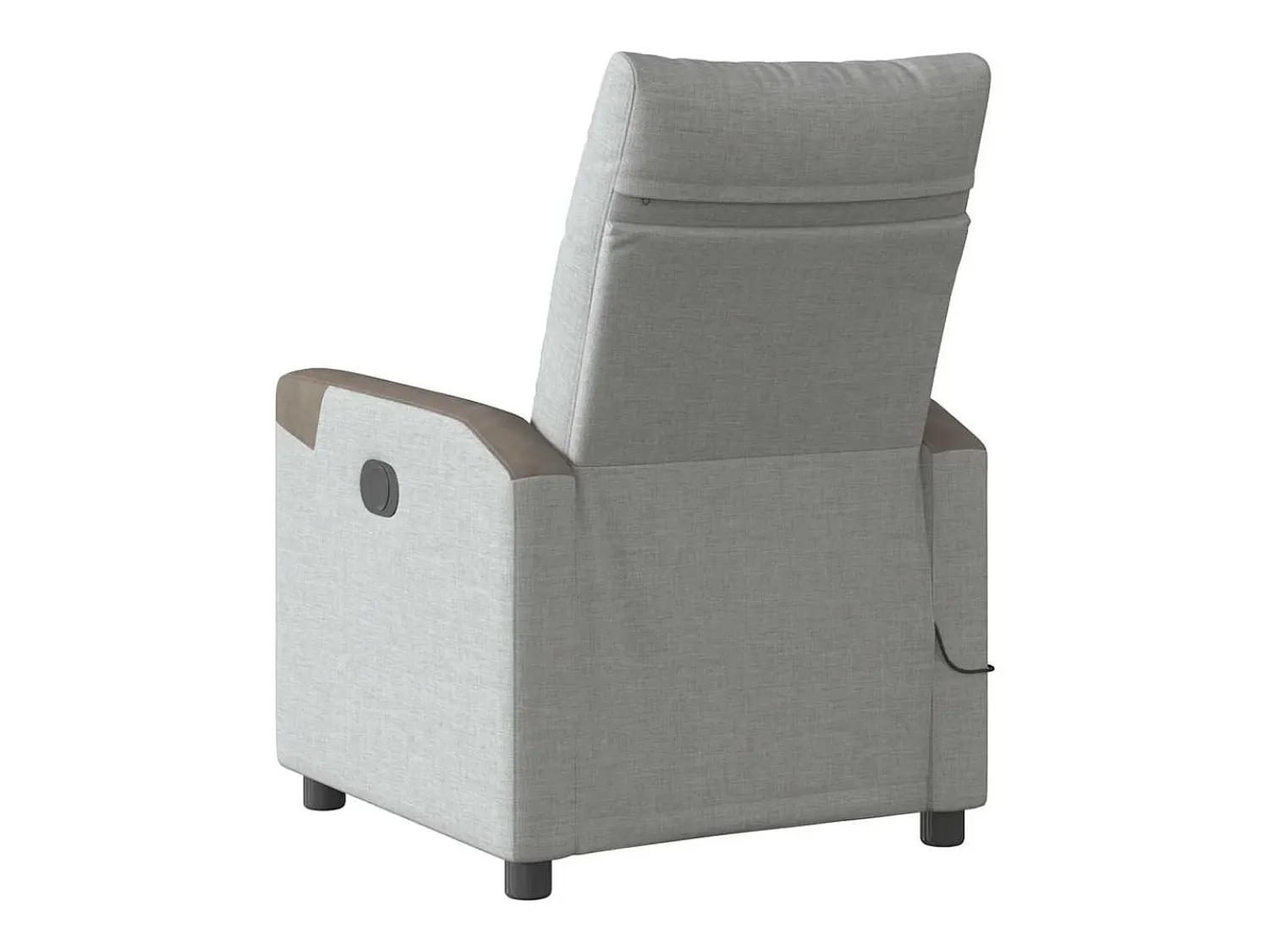 Poltrona| Poltrona massagens reclinável elétrica tecido -nublado SHL309353 Cinzento