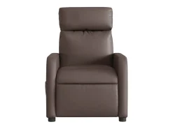 Poltrona| Poltrona massagens reclinável elétrica couro artif. SHL685030 Castanho